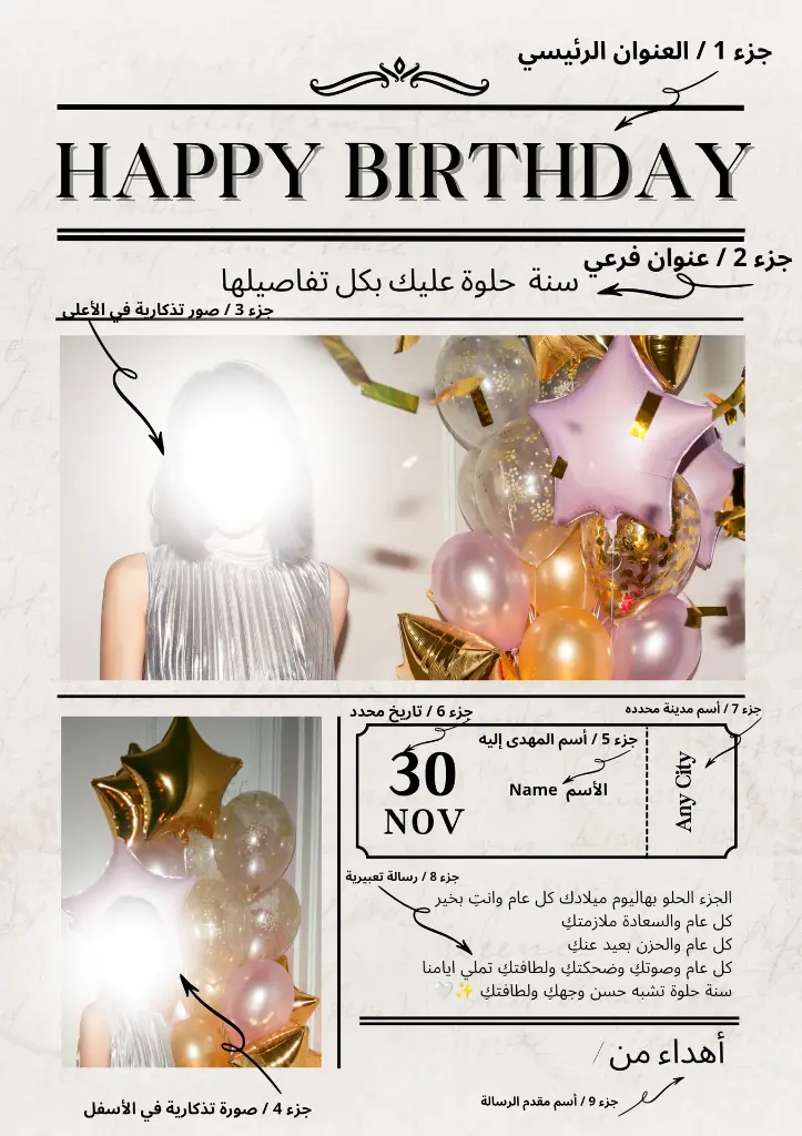 Beige and Black Vintage Newspaper Birthday Party Poster_20251123_030843_٠٠٠١.webp