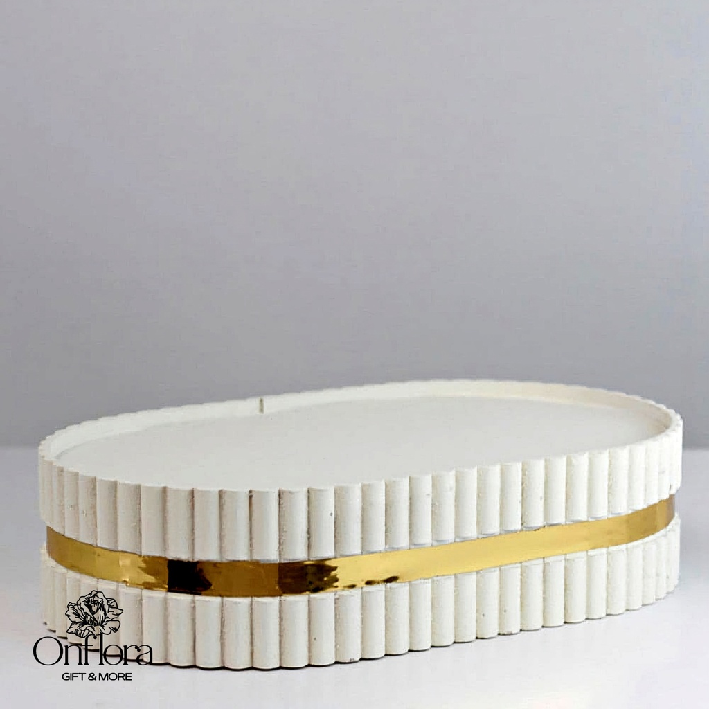 [22] استاند خشب سكري بيضاوي مقاس 30*20*5  سم