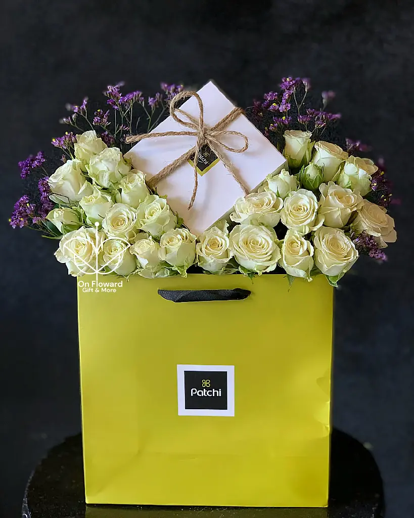 [Case8] تنسيق على كيس فقط بدون هدايا جانبيه ❕️
(بإمكانك تعديل خصائص الهديه المعروضه و أضافة الهدايا الجانبيه ان أردت ✅️ )*