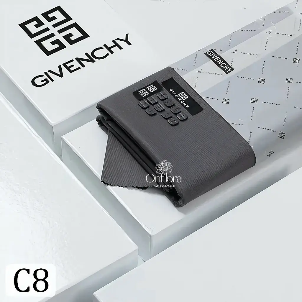 قماش جيفنشي 2026  شتوي لون رصاصي (بدون تنسيق)