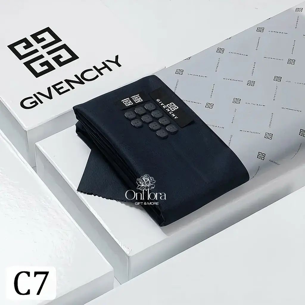 قماش جيفنشي 2025  شتوي لون كحلي (بدون تنسيق)