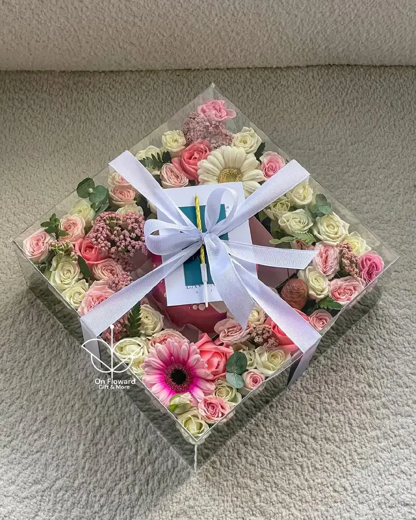 تنسيق بوكس اكريلك فقط بدون هدايا جانبيه ❕️
(بإمكانك تعديل خصائص الهديه المعروضه و أضافة الهدايا الجانبيه ان أردت ✅️ )*