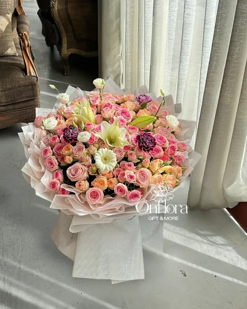 تنسيق باقه ورد 