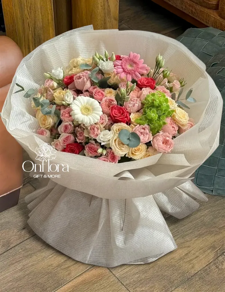 تنسيق باقة ورد