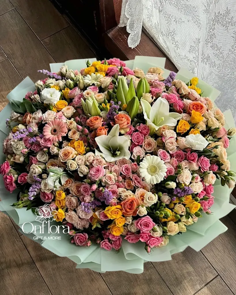 تنسيق باقة ورد