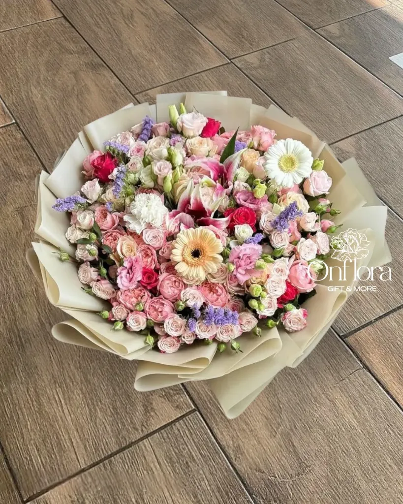 تنسيق باقة ورد