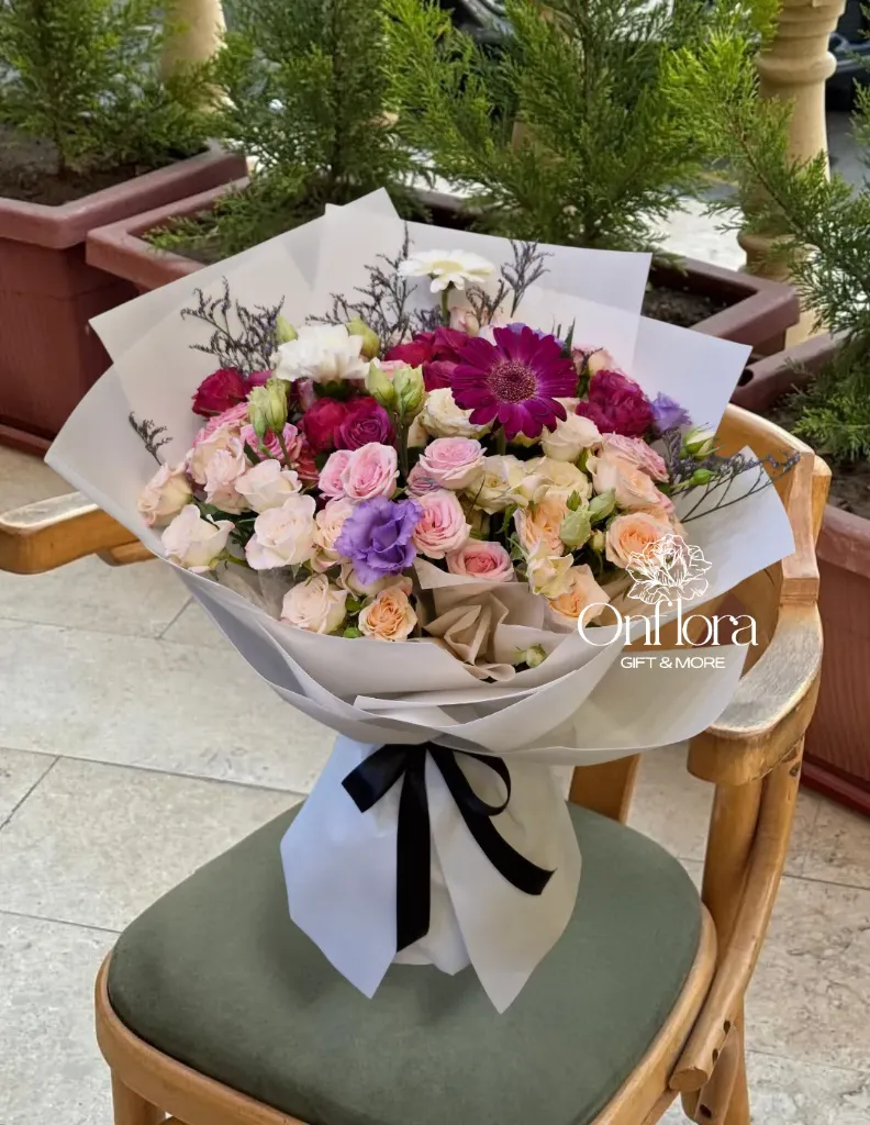 تنسيق باقة ورد