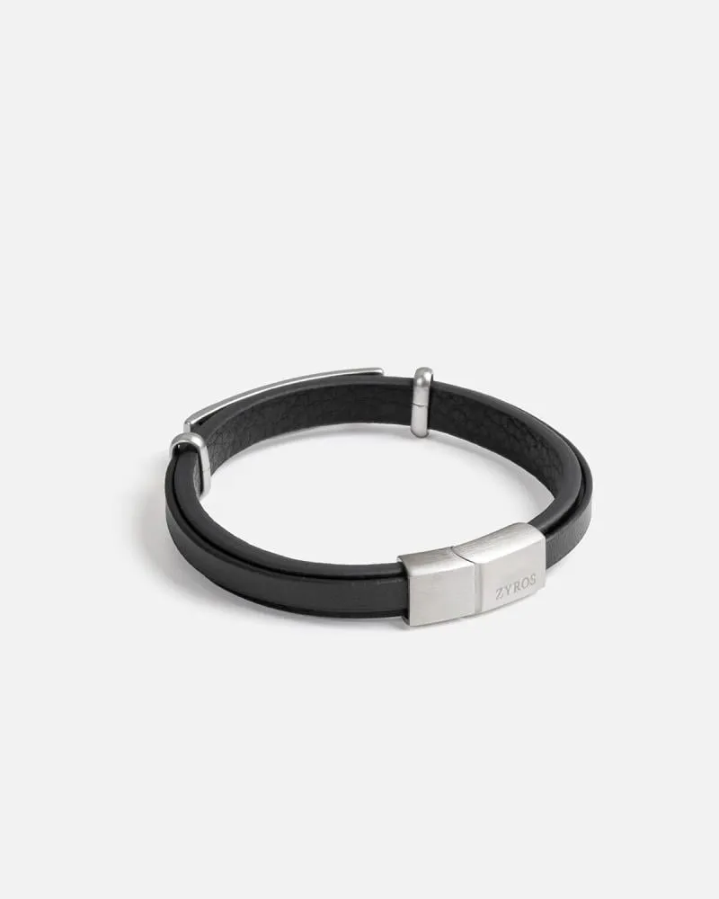 توفير اسوارة رجالية أنيقة من الجلد بلون أسود من زايروس خلال ساعه أو ربما أقل مناسب جداً لتقديمة كهديه (بدون تنسيق)