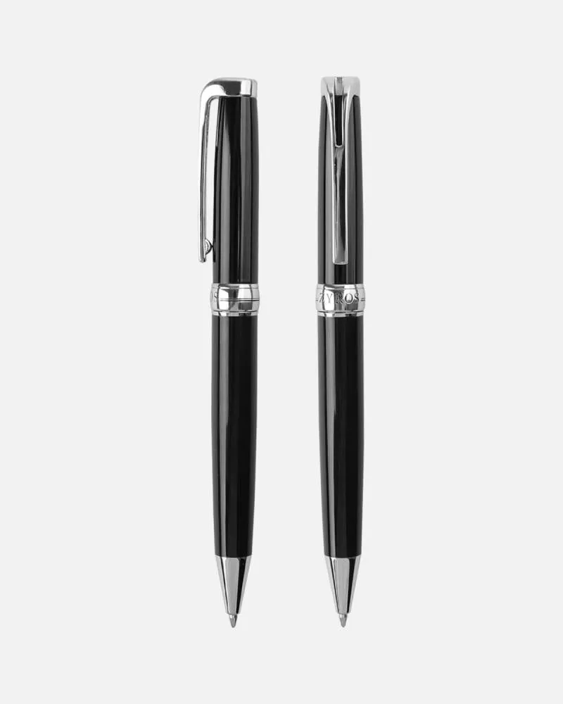 توفير قلم رجالي كلاسيكي باللون الأسود والفضي من زايروس خلال ساعه أو ربما أقل مناسب جداً لتقديمة كهديه