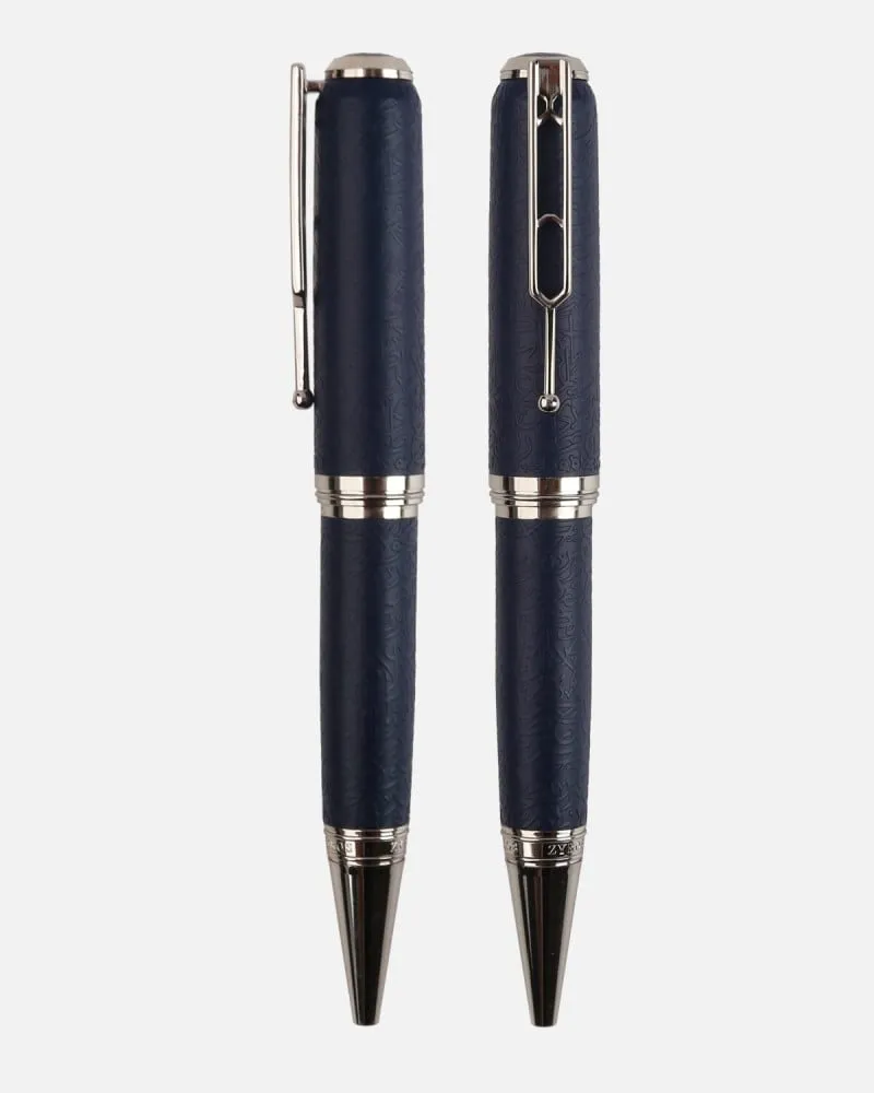 توفير قلم رجالي فاخر بلون أزرق و فضي من زايروس خلال ساعه أو ربما أقل مناسب جداً لتقديمة كهديه