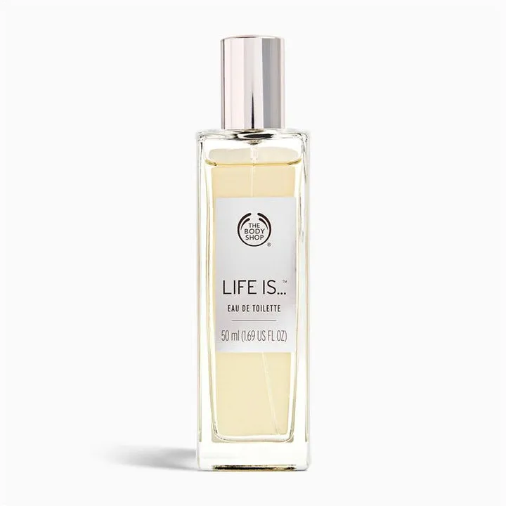 توفير عطر ماء التواليت لايف إز... من ذا بودي شوب خلال ساعه أو ربما أقل مناسب جداً لتقديمة كهديه (بدون تنسيق)