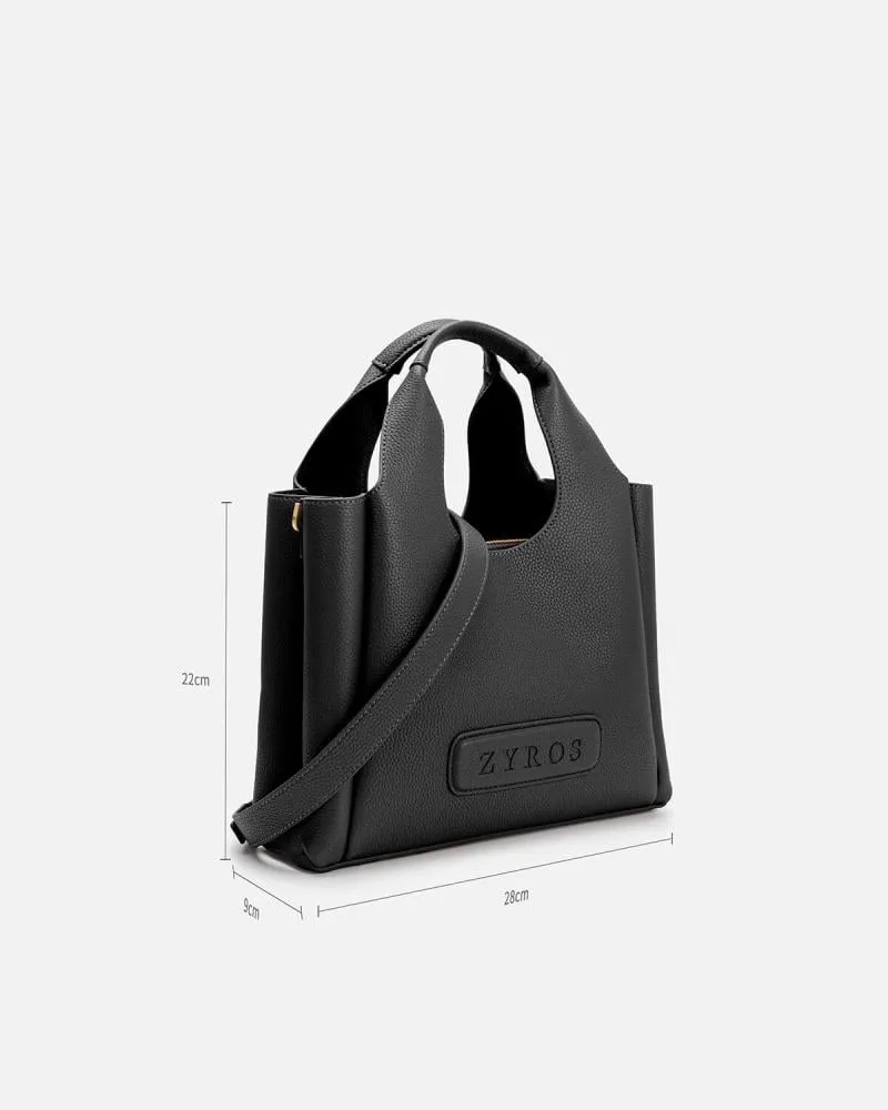 توفير شنطة أنيقة من الجلد بلون أسود من زايروس خلال ساعه أو ربما أقل مناسب جداً لتقديمة كهديه (بدون تنسيق)