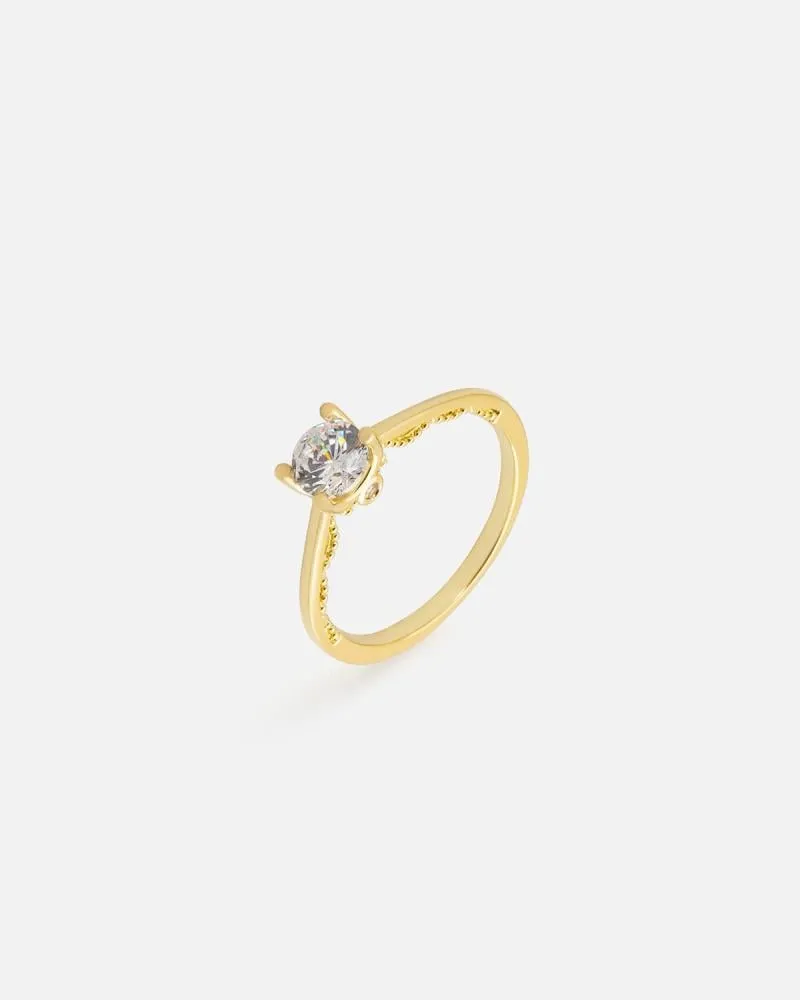 توفير خاتم نسائي بتصميم أنيق بلون ذهبي من زايروس خلال ساعه أو ربما أقل مناسب جداً لتقديمة كهديه (بدون تنسيق)