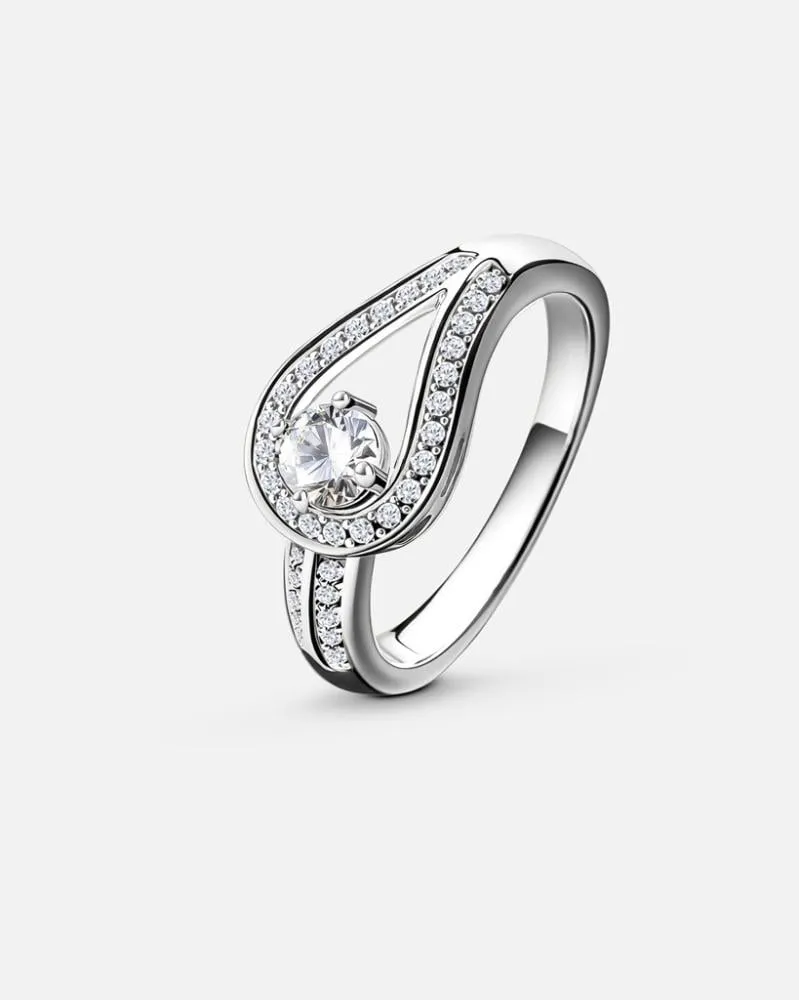 توفير خاتم نسائي أنيق بلون فضي من زايروس خلال ساعه أو ربما أقل مناسب جداً لتقديمة كهديه (بدون تنسيق)