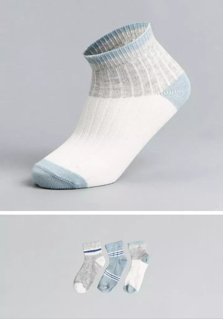 توفير ملابس جوارب بطول الكاحل بتصميم قوالب ملونة - طقم من 3 ( من ماكس ) خلال ساعه أو ربما أقل مناسب جداً لتقديمة كهديه