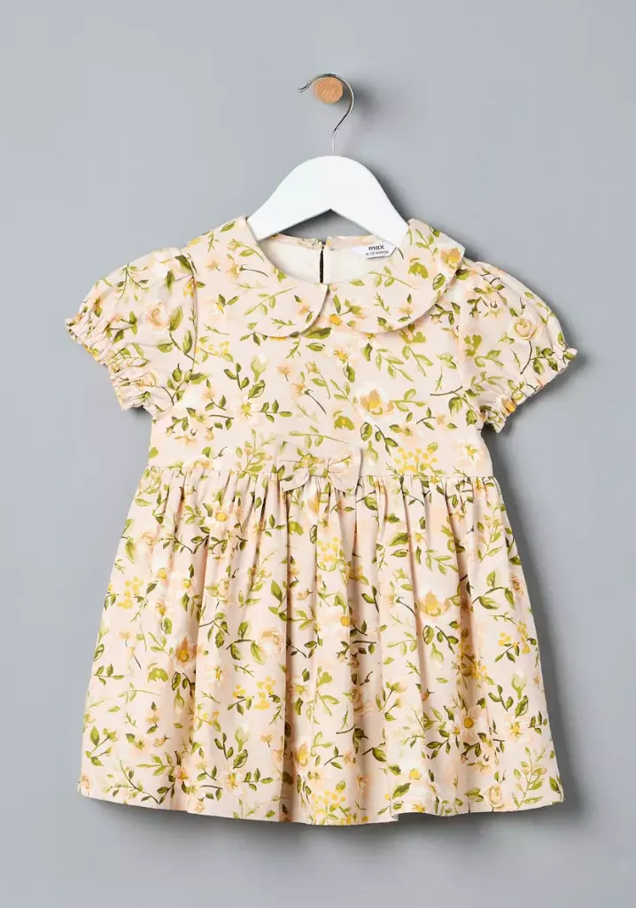 توفير ملابس فستان كتان بياقة وطبعات زهور ( من ماكس ) خلال ساعه أو ربما أقل مناسب جداً لتقديمة كهديه