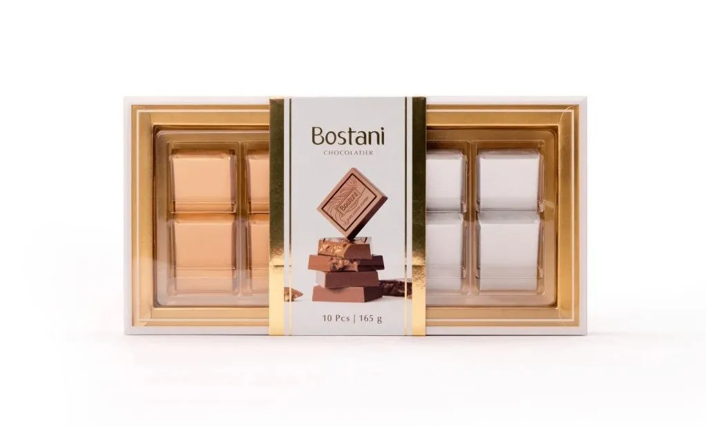 توفير علبة شوكولاته بستاني الشفافة 10  حبات ( من بستاني ) خلال ساعه أو ربما أقل مناسب جداً لتقديمة كهديه (بدون تنسيق)