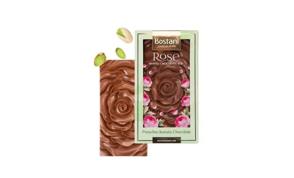 توفير لوح شوكولاتة الكنافة بالفستق – شكل وردة ( من بستاني ) خلال ساعه أو ربما أقل مناسب جداً لتقديمة كهديه (بدون تنسيق)