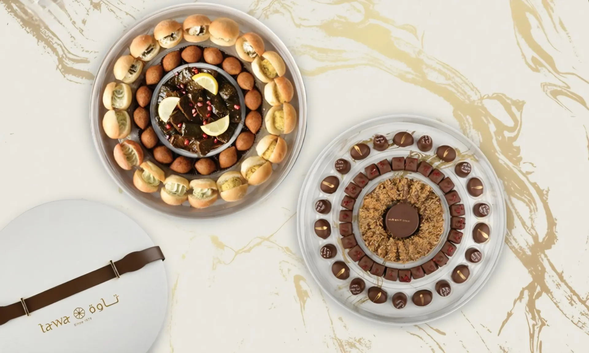 توفير بكج حالي مالح فاخر كبة و ورق عنب ( من تاوة ) خلال ساعه أو ربما أقل مناسب جداً لتقديمة كهديه